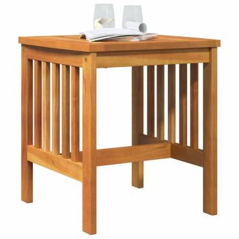 Garten Beistelltisch Braun 45x45x50 cm Massivholz Akazie