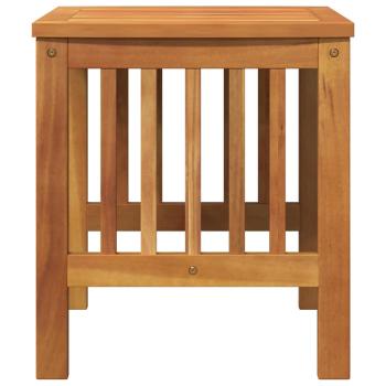 Garten Beistelltisch Braun 45x45x50 cm Massivholz Akazie