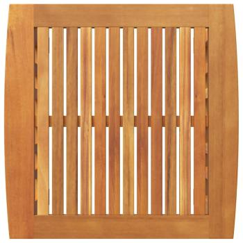 Garten Beistelltisch Braun 45x45x50 cm Massivholz Akazie