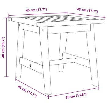 Beistelltisch 45x45x40 cm Massivholz Akazie