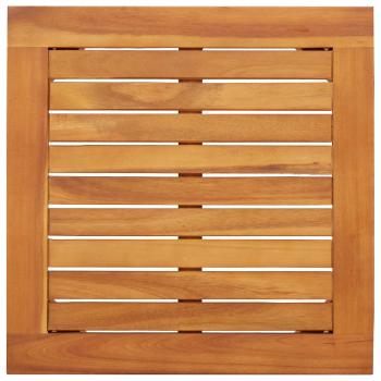 3-teiliges Garten-Bistro-Set mit Kissen aus massivem Akazienholz