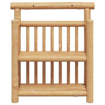 Wandregal 2-stufig 40x13x44 cm aus Bambus