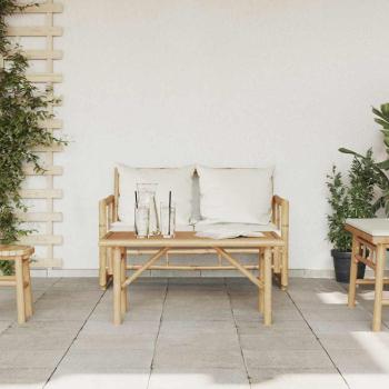 Couchtisch 90x50x43 cm Bambus