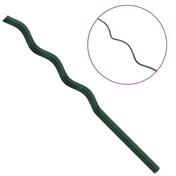 Spiralförmige Pflanzenstützen 20er Set 110 cm Stahl
