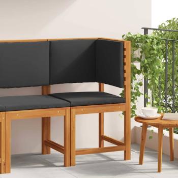 ARDEBO.de - Gartenstuhl Ecke mit Kissen aus massivem Akazienholz