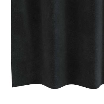Verdunkelungsvorhänge 2 Stk. Schwarz 140 x 260 cm Samt