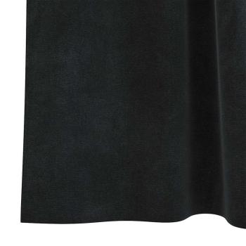 Verdunkelungsvorhänge 2 Stk. Schwarz 140 x 140 cm Samt