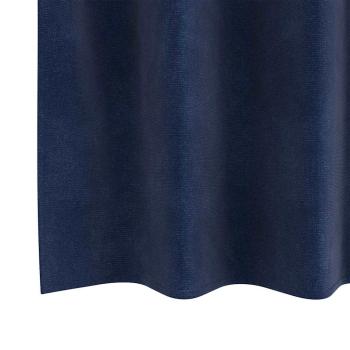 Verdunkelungsvorhänge mit Ösen 2 Stück Dunkelblau Velvet