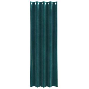 Verdunkelungsvorhänge mit Ösen 2 Stk. Dunkelgrün Velvet