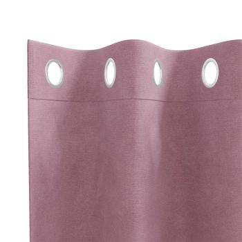 Verdunkelungsvorhänge 2 pcs Dunkelrosa 140 x 245 cm Samt