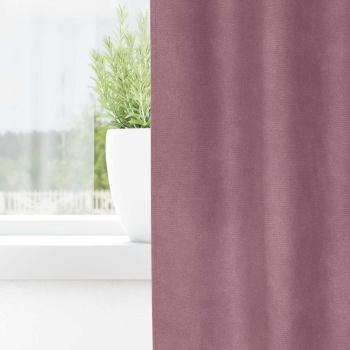 Blackout Vorhänge mit Ösen 2 Stk Dunkelrosa Samt