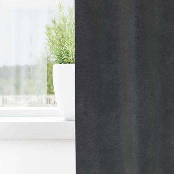 Verdunkelungsvorhänge mit Ösen 2 Stück Hellgrau Samt
