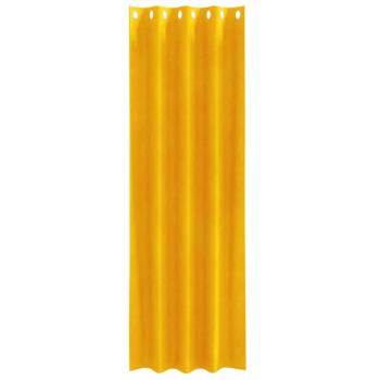 Verdunkelungsvorhänge mit Ösen 2 Stück Senfgelb Velvet