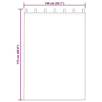 Verdunkelungsvorhänge mit Schlaufen 2 Stück Super Hellgrau Samt