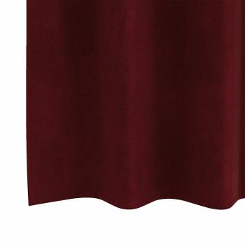Verdunkelungsvorhänge mit Ösen 2 Stück Weinrotes Velvet
