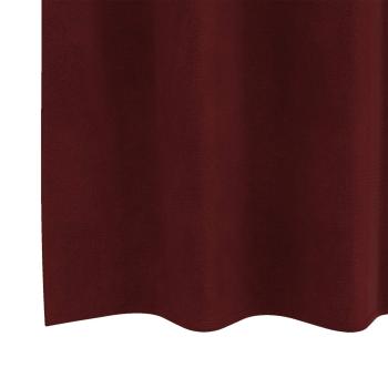 Verdunkelungsvorhänge 2 pcs Weinrot 140 x 225 cm Samt