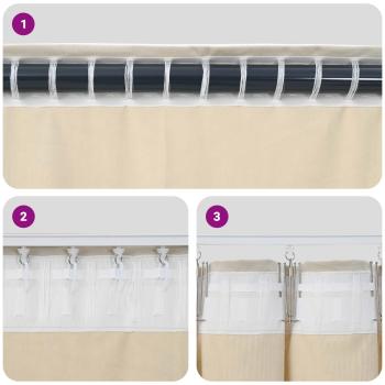 Verdunkelungsvorhänge mit Volant 2 Stück Weinrot Samt