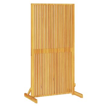 Sichtschutz für drinnen und draußen 150 cm aus massivem Akazienholz