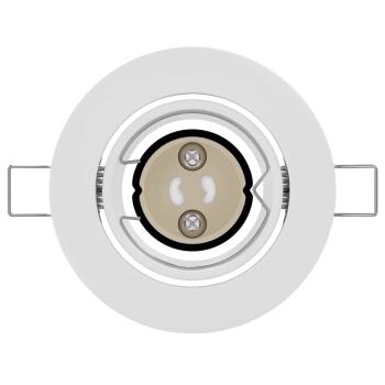 Leuchten Set von 6 Weiß Kunststoff 9 cm Eingebaute Beleuchtung