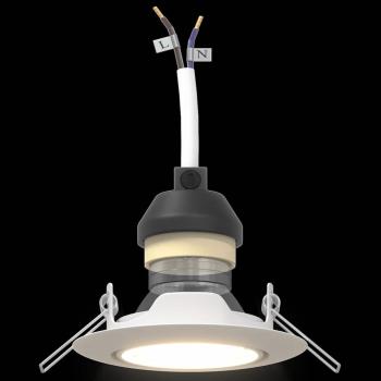 Lampen Set aus 24 Weiß Kunststoff 9 cm