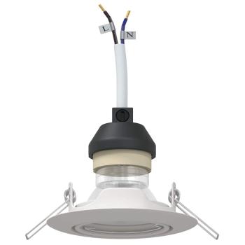 Lampen Set aus 24 Weiß Kunststoff 9 cm