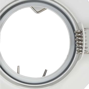 Lampen Set aus 24 Weiß Kunststoff 9 cm