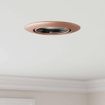 ARDEBO.de - Lampen Set aus 6 Kupfer 9 cm Flush Mount Deckenleuchten Rund