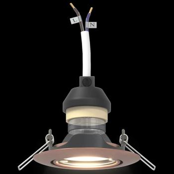 Lampen Set aus 6 Kupfer 9 cm Flush Mount Deckenleuchten Rund