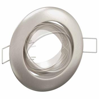 Lampen Set aus 24 Silber Aluminium 9 cm Eingebaute LED-Lampen