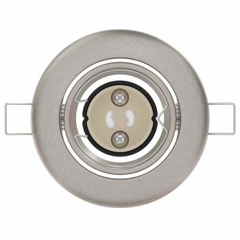 Lampen Set aus 24 Silber Aluminium 9 cm Eingebaute LED-Lampen