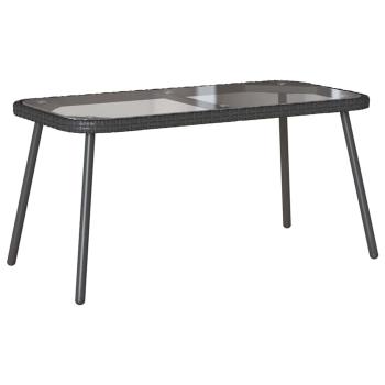 Couchtisch Schwarz 90x45x42 cm Poly-Rattan