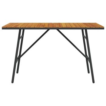 Esstisch Schwarz 110x55x62 cm aus Akazienholz