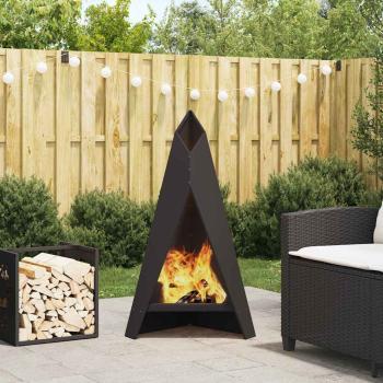 ARDEBO.de - Feuerstelle Pyramid 58x36x100 cm Wetterfester Stahl