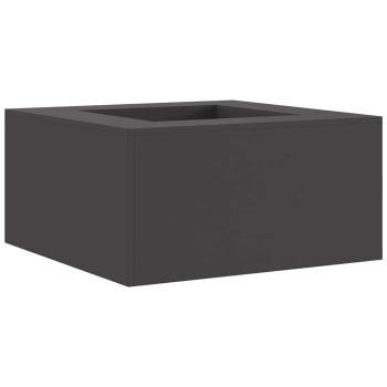 Feuerschale Quadratisch Schwarz 80x80x40 cm Stahl
