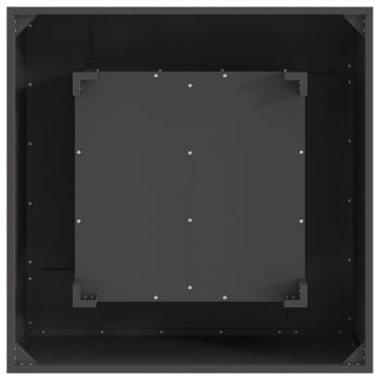 Feuerschale Quadratisch Schwarz 80x80x40 cm Stahl