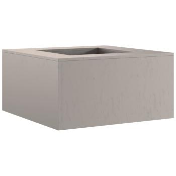 Feuerstelle Quadrat 80x80x40 cm Wetterfester Stahl