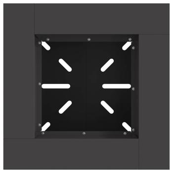 Feuerstelle Schwarz 48x48x40 cm Stahl