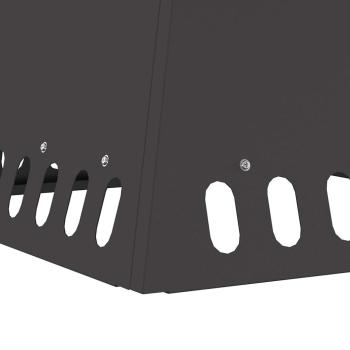 Feuerstelle Schwarz 48x48x40 cm Stahl