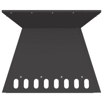 Feuerstelle Schwarz 48x48x40 cm Stahl