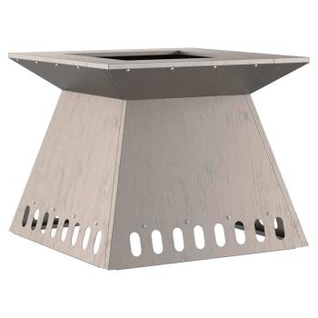 Feuerstelle 48x48x40 cm Wetterstahl