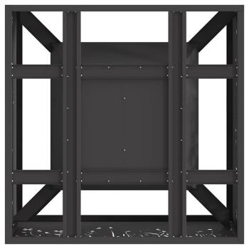 Feuerstelle Quadrat Schwarz 60x60x30 cm Stahl