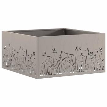 Feuerstelle Quadrat 60x60x30 cm Wetterstahl