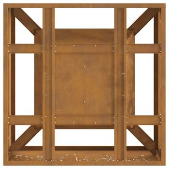 Feuerstelle Quadrat 60x60x30 cm Wetterstahl