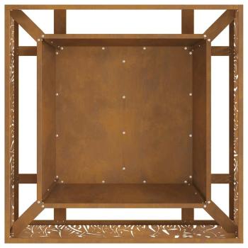 Feuerstelle Quadrat 80x80x30 cm Wetterbeständiger Stahl
