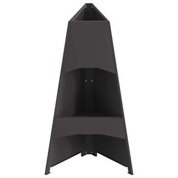 Feuerstelle Pyramid Schwarz 50x45x95 cm Stahl