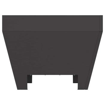 Feuerstelle Quadrat Schwarz 50x50x30 cm Stahl