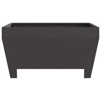 Feuerschale Schwarz 80 x 80 x 43 cm Wetterfeststahl