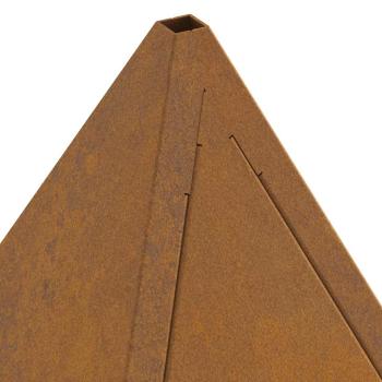 Feuerstelle Pyramide 50x50x51 cm Wetterfester Stahl