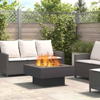 ARDEBO.de - Feuerstelle Schwarz 80 x 80 x 40 cm Wetterfeststahl
