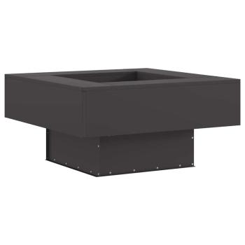 Feuerstelle Schwarz 80 x 80 x 40 cm Wetterfeststahl